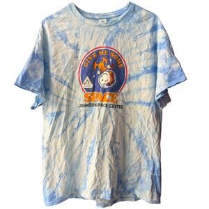 Peanuts Johnson Space Center ARTEMIS Astronaut Snoopy Tie-Dye T-Shirt XLarge